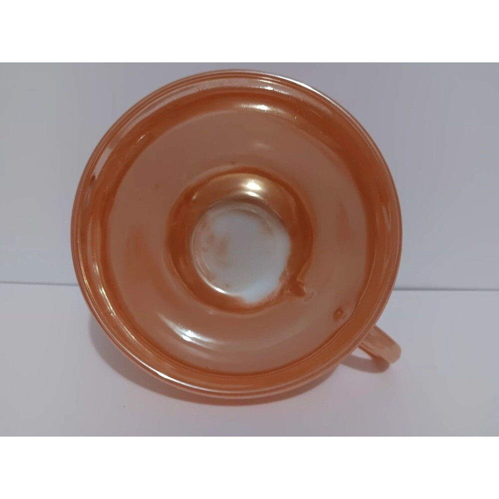 Fire King Peach Lusterware Coffee Tea Cup Vintage - Picture 7 of 11